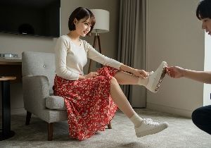 きれいなお姉さんの足もと 画像3