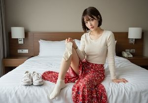 サンプル画像4:きれいなお姉さんの足もと(彼女の足もと製作委員会) [d_606672]