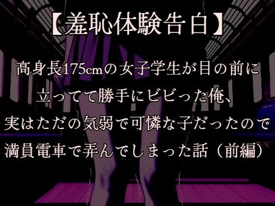 【羞恥体験告白】穢れを知らない新入生の女子学生を通学初日の満員電車で蹂躙した話（前編）CGなし版