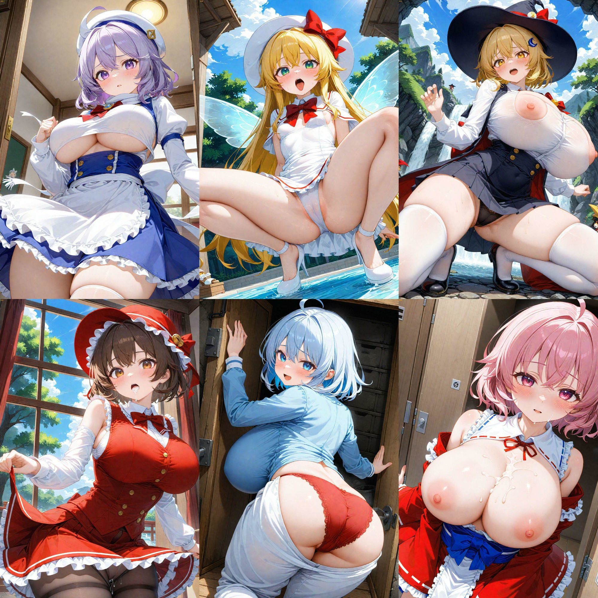 サンプル画像1:ノーモザイク！東方妖々夢キャラの誘惑2(NOTモザイク製作所) [d_606739]