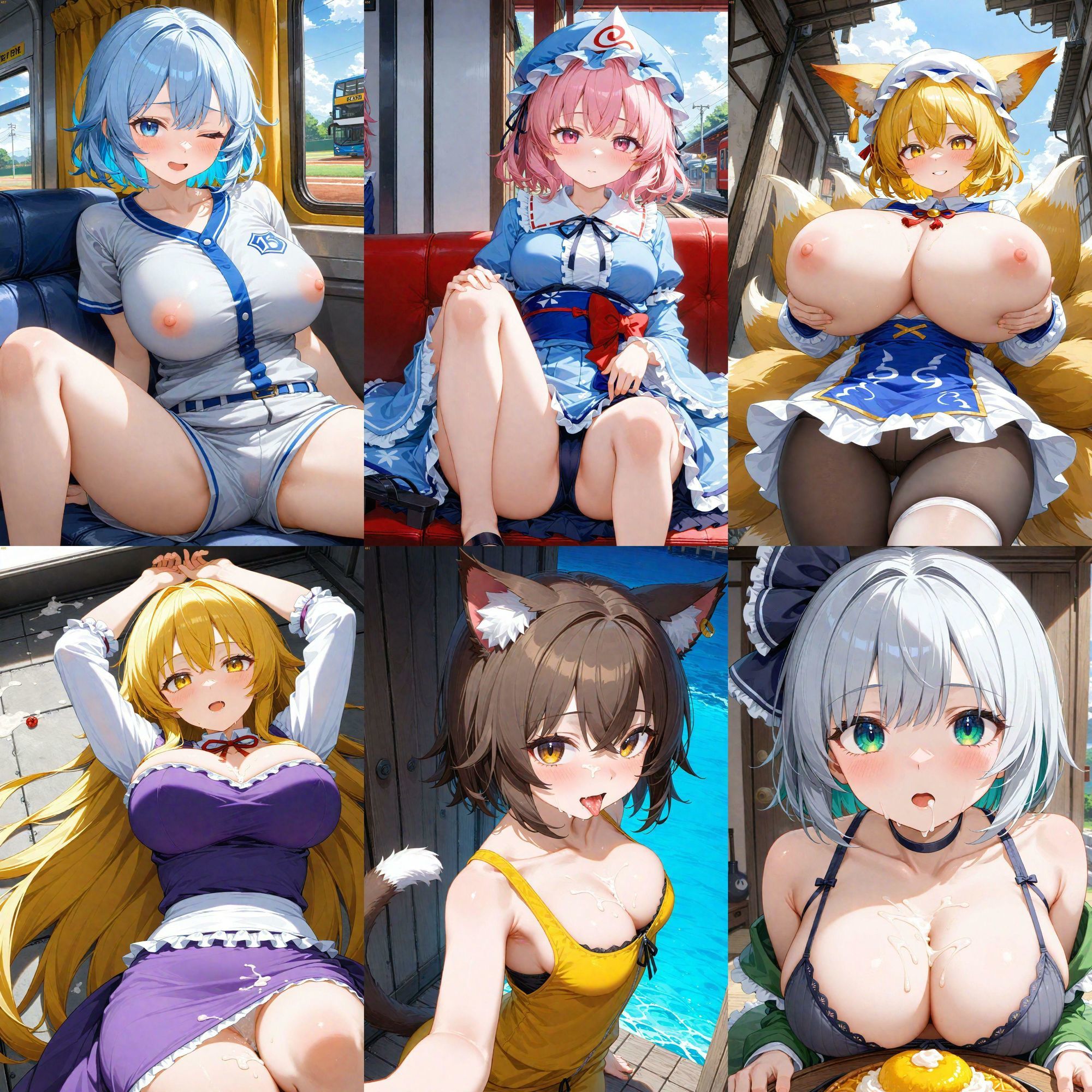 サンプル画像2:ノーモザイク！東方妖々夢キャラの誘惑2(NOTモザイク製作所) [d_606739]