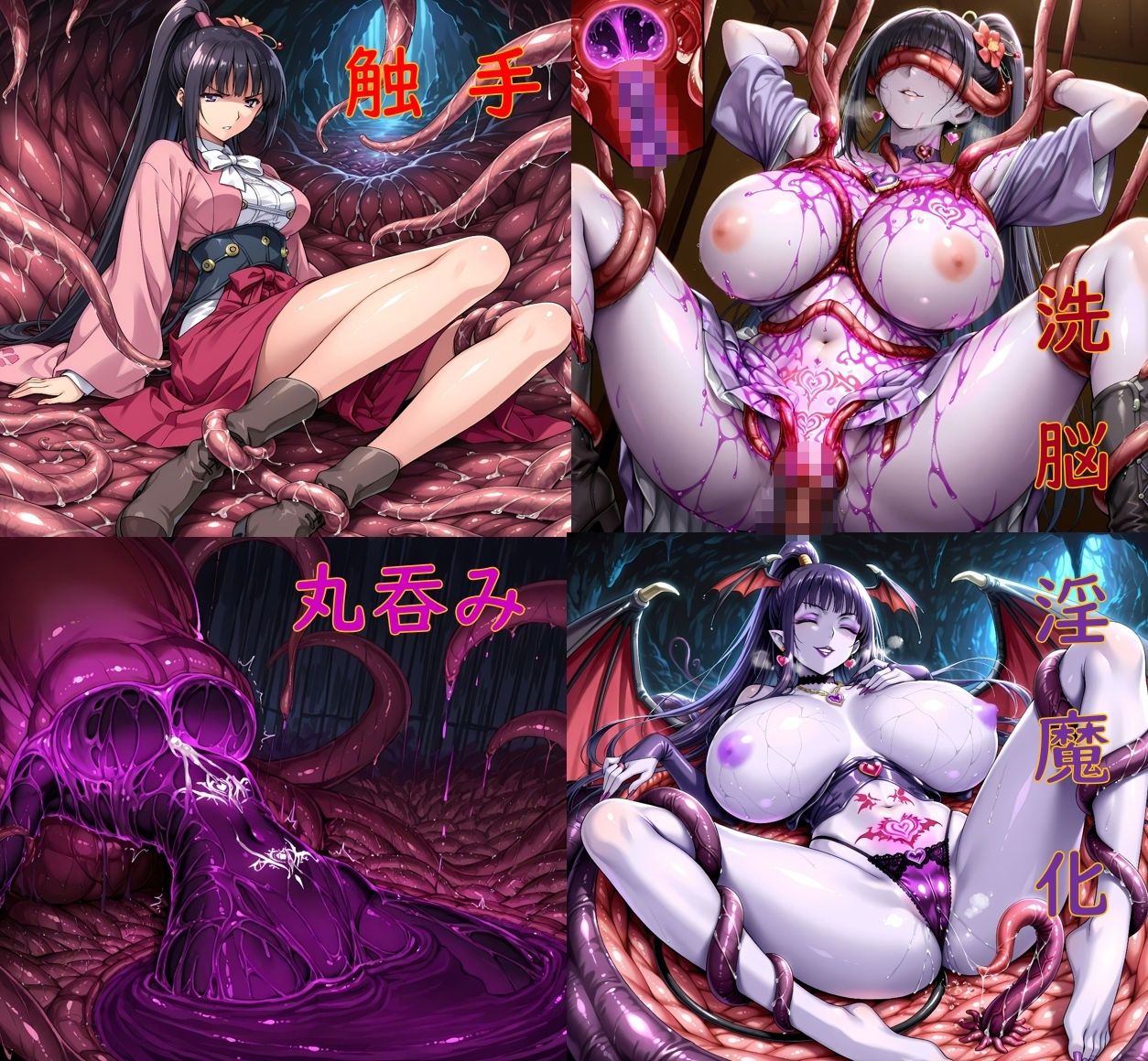 あやめ洗脳丸呑み悪堕ち〜淫魔化ドスケベ交尾〜 画像1