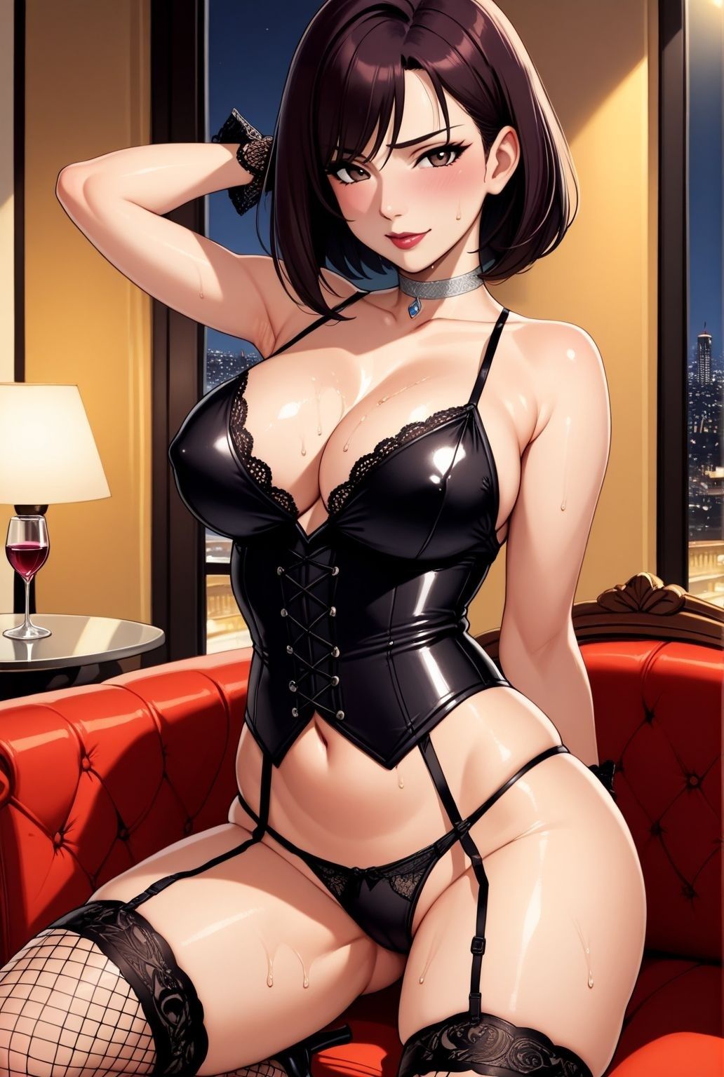 サンプル画像2:艶夜に誘われて  〜ガーター熟女の誘惑〜(快楽熟女人妻クラブ) [d_606790]