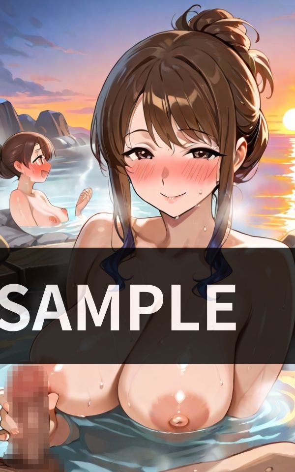 ママ友3人と 混浴温泉で 乱交になっちゃった 画像3