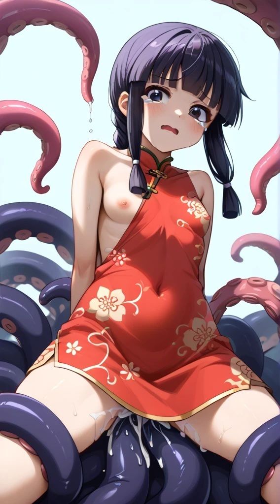 サンプル画像4:【艦〇れ】触手に襲われる北上 コスプレ版(AI美少女研究会) [d_606867]