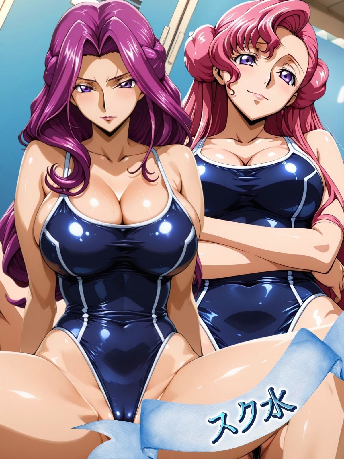 サンプル画像1:フェチ極！スク水＆ブルマヒロインズ コード編(びらびら東京) [d_606977]