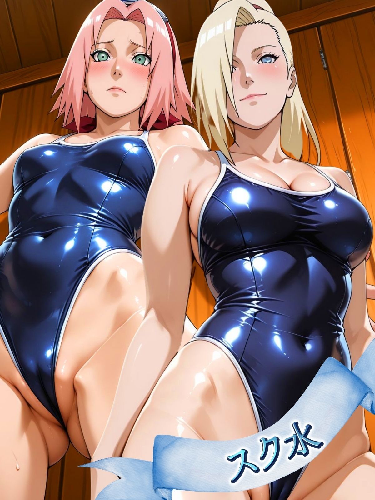 サンプル画像1:フェチ極！スク水＆ブルマヒロインズ 忍編(びらびら東京) [d_606986]