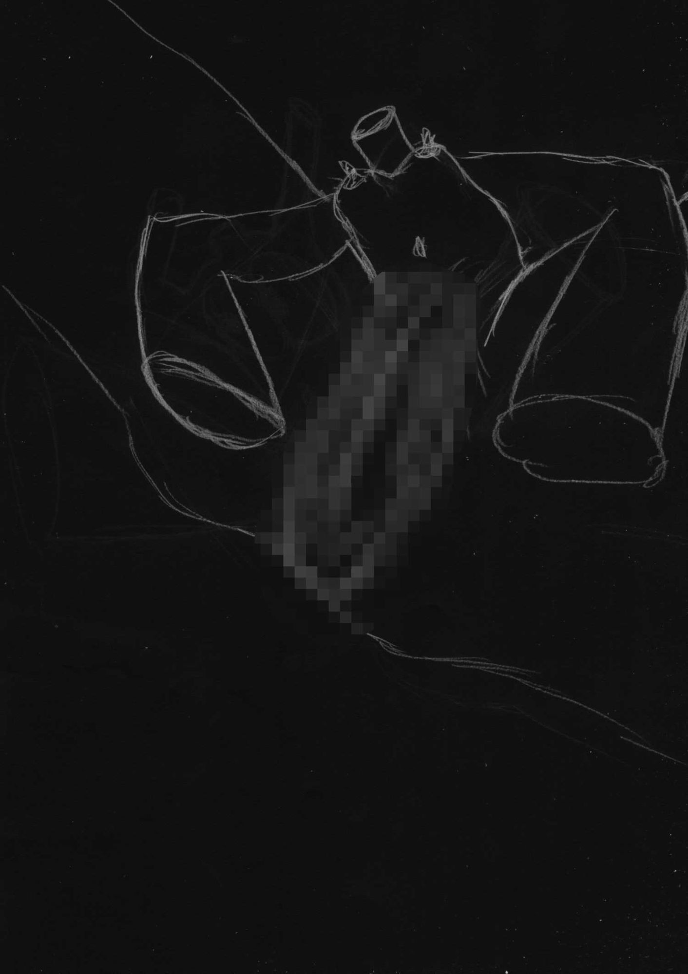 サンプル画像5:黒よりも黒い黒戯絵集「マネキンポーズ」(黒納豆) [d_607018]