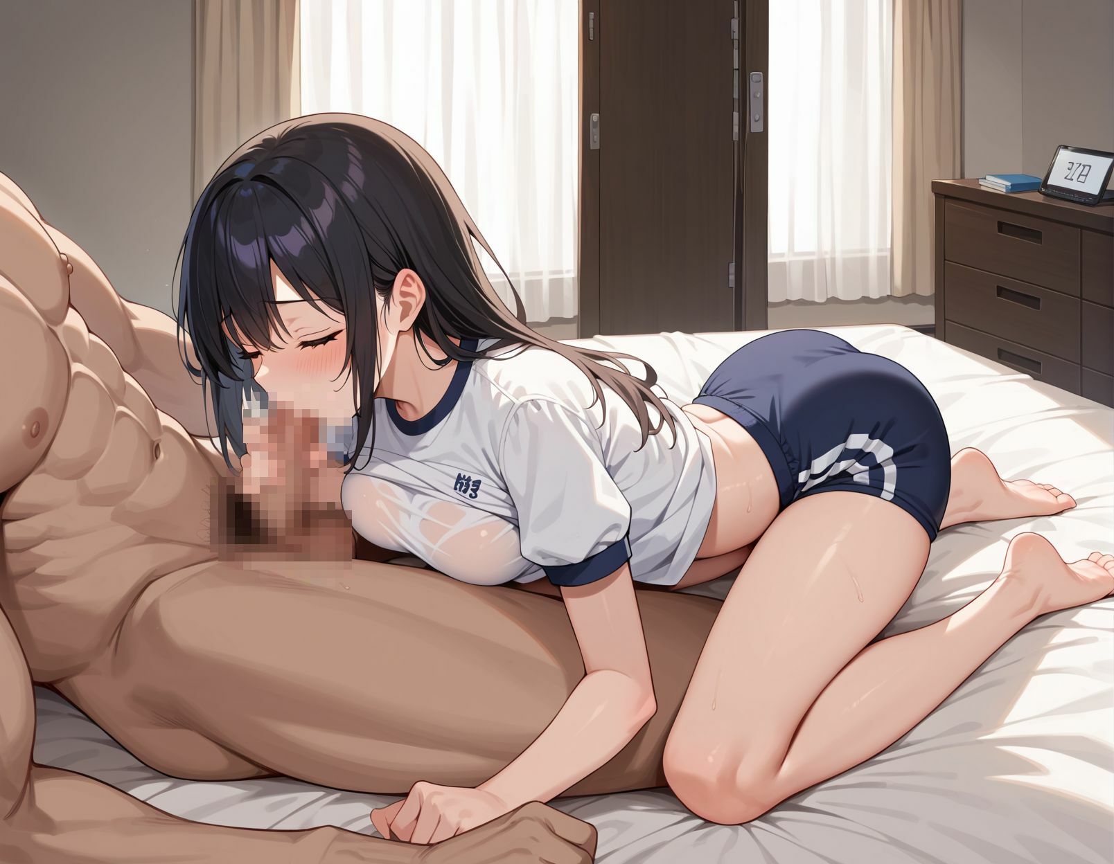 巨乳美女の放課後の中出しSEX 画像3