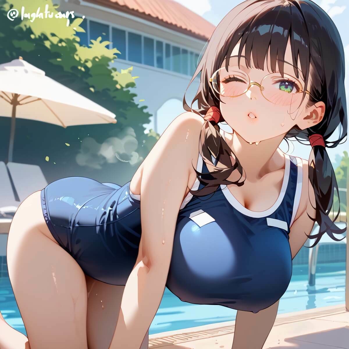 サンプル画像2:スク水美少女は誘惑したい！170枚(ヲタクと恋の相談室) [d_607057]