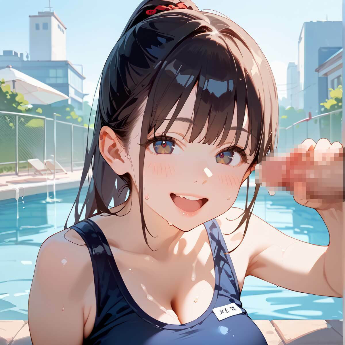 サンプル画像4:スク水美少女は誘惑したい！170枚(ヲタクと恋の相談室) [d_607057]