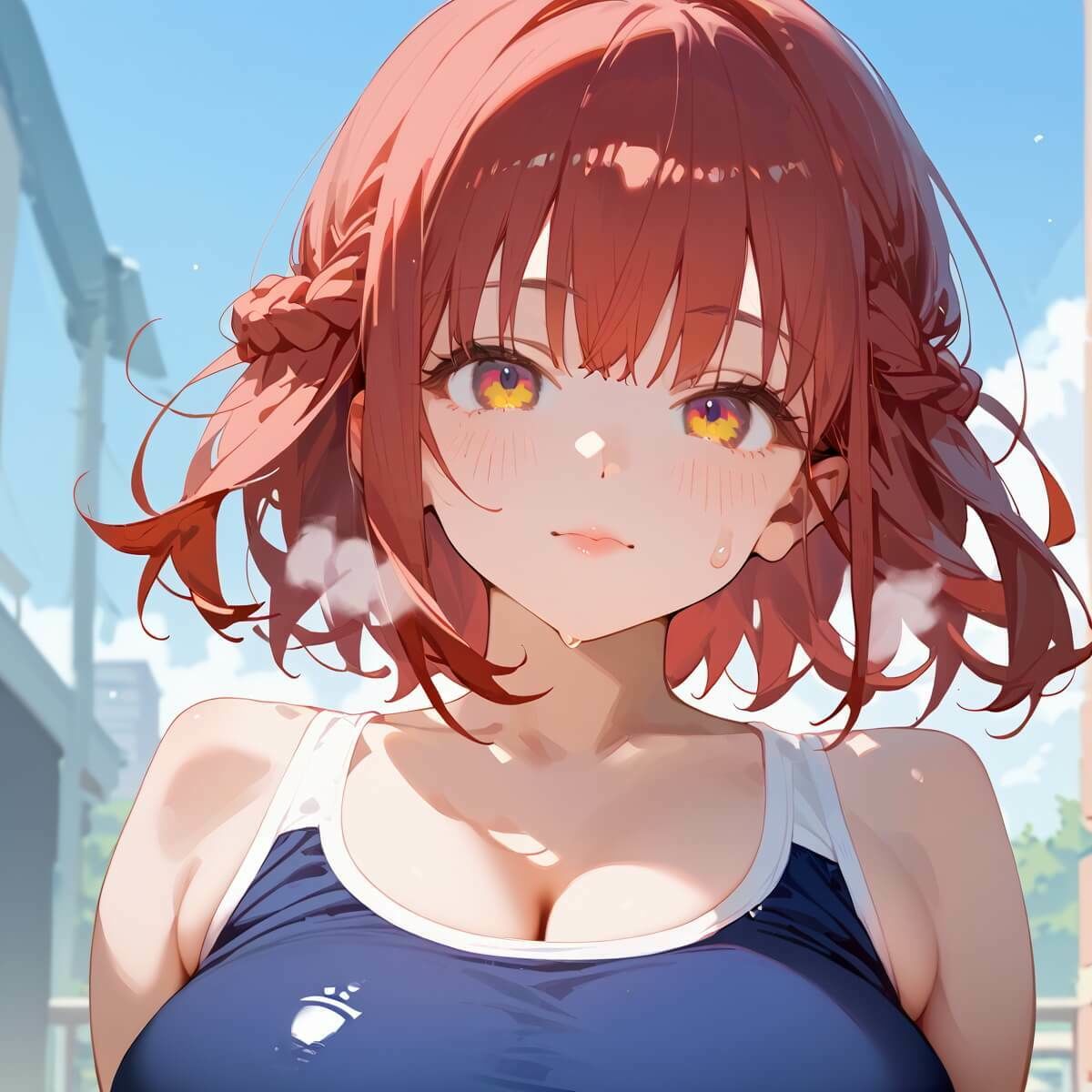 サンプル画像4:スク水美少女は誘惑したい4！170枚(ヲタクと恋の相談室) [d_607073]