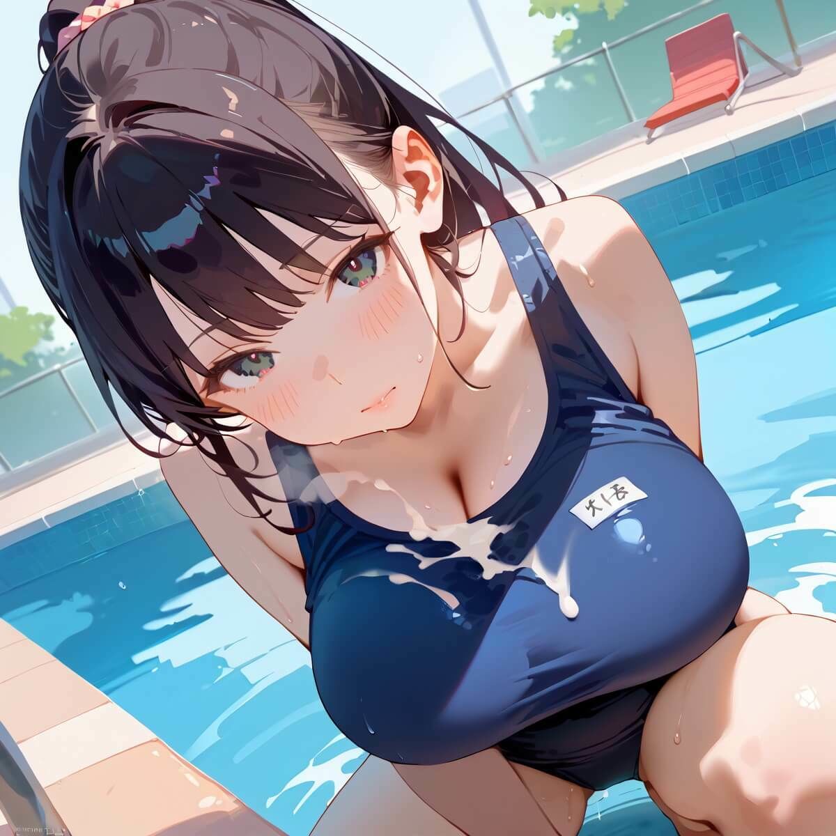 サンプル画像5:スク水美少女は誘惑したい4！170枚(ヲタクと恋の相談室) [d_607073]