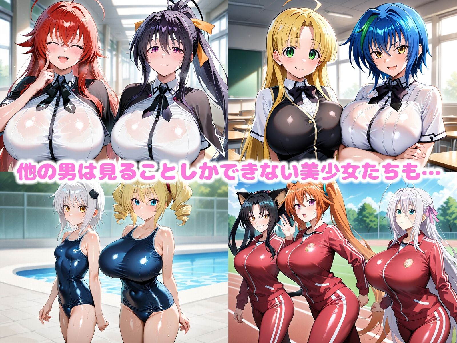 サンプル画像2:オジ様専用 おっぱいハーレム  〜9＋2人の極上雌〜(AID_oll) [d_607075]