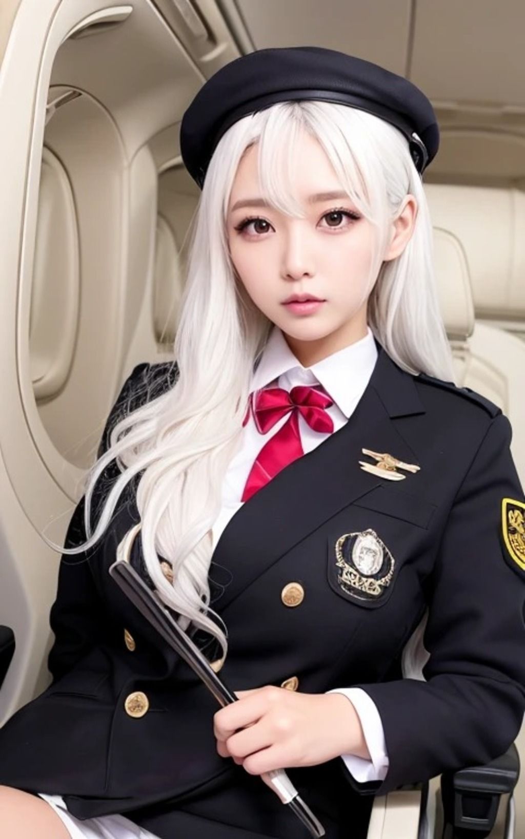 サンプル画像1:AIパイロット美女1(AIサークルセカンド) [d_607159]