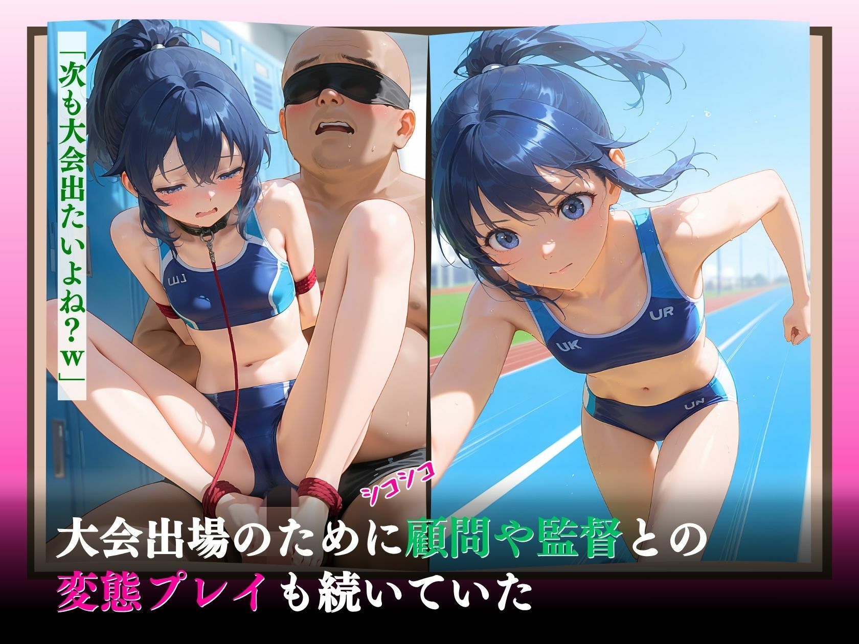 サンプル画像6:狙われた陸上新入部員「同時はダメぇ…（はーと）」(推し娘) [d_607167]