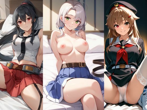 【艦〇れ】矢矧、衣笠、村雨のラブホえっちエロCG集