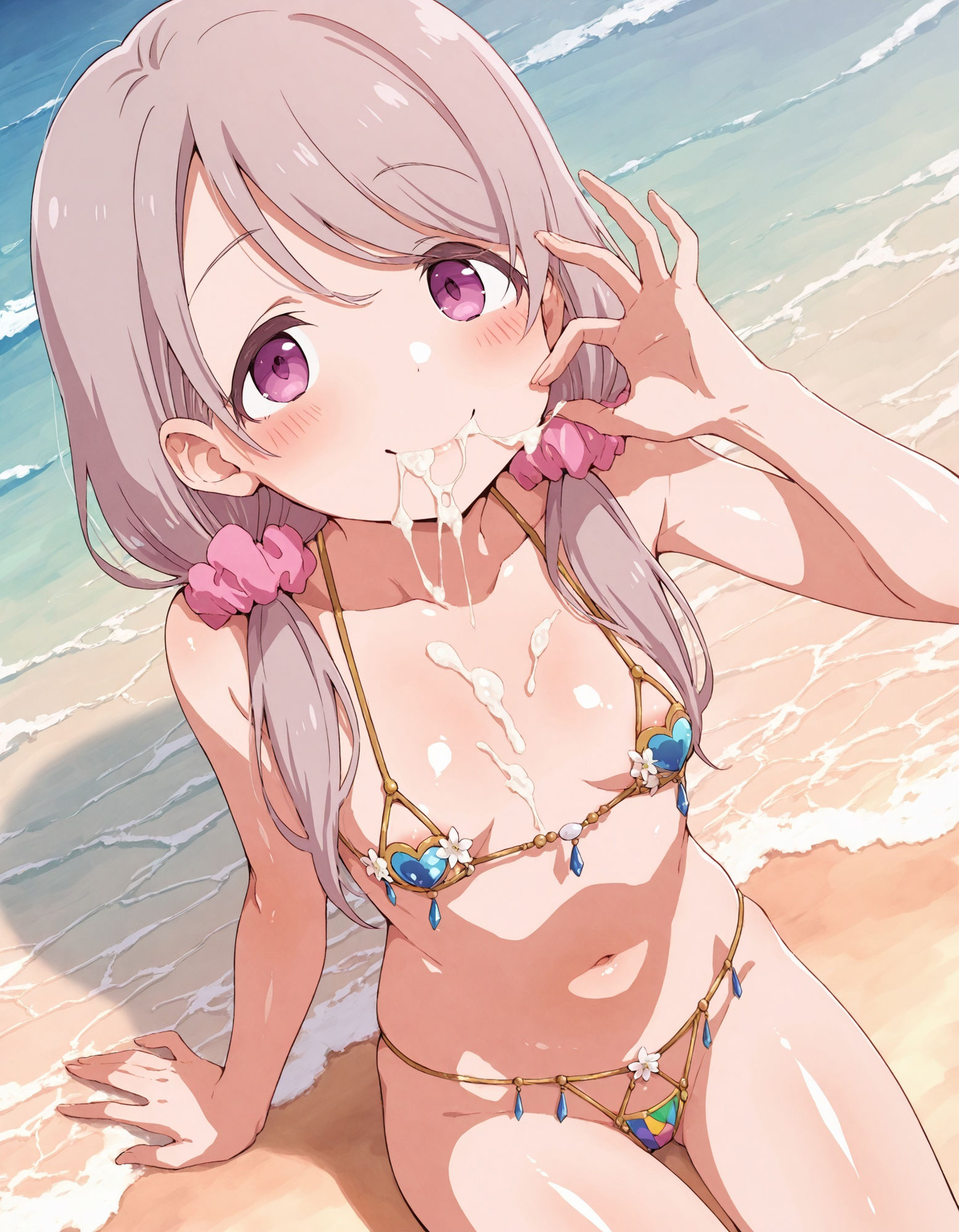 敷〇桜子にザーメンぶっかけ〜ビキニ編〜 画像1