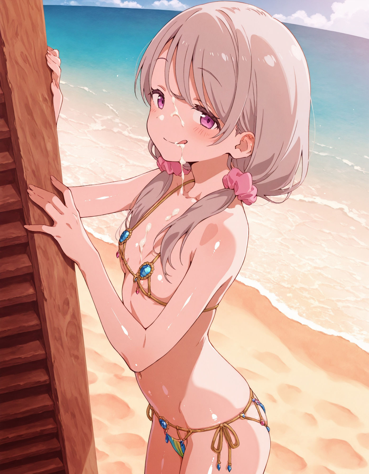 敷〇桜子にザーメンぶっかけ〜ビキニ編〜 画像2