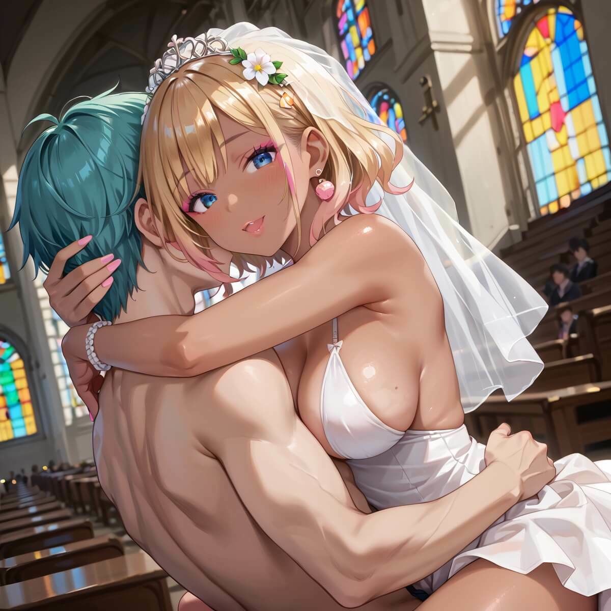 ギャル花嫁、誓いのキスより濃厚なの希望っす★〜ダメだから燃えるんだよ!!〜【厳選CG200枚収録】 画像8