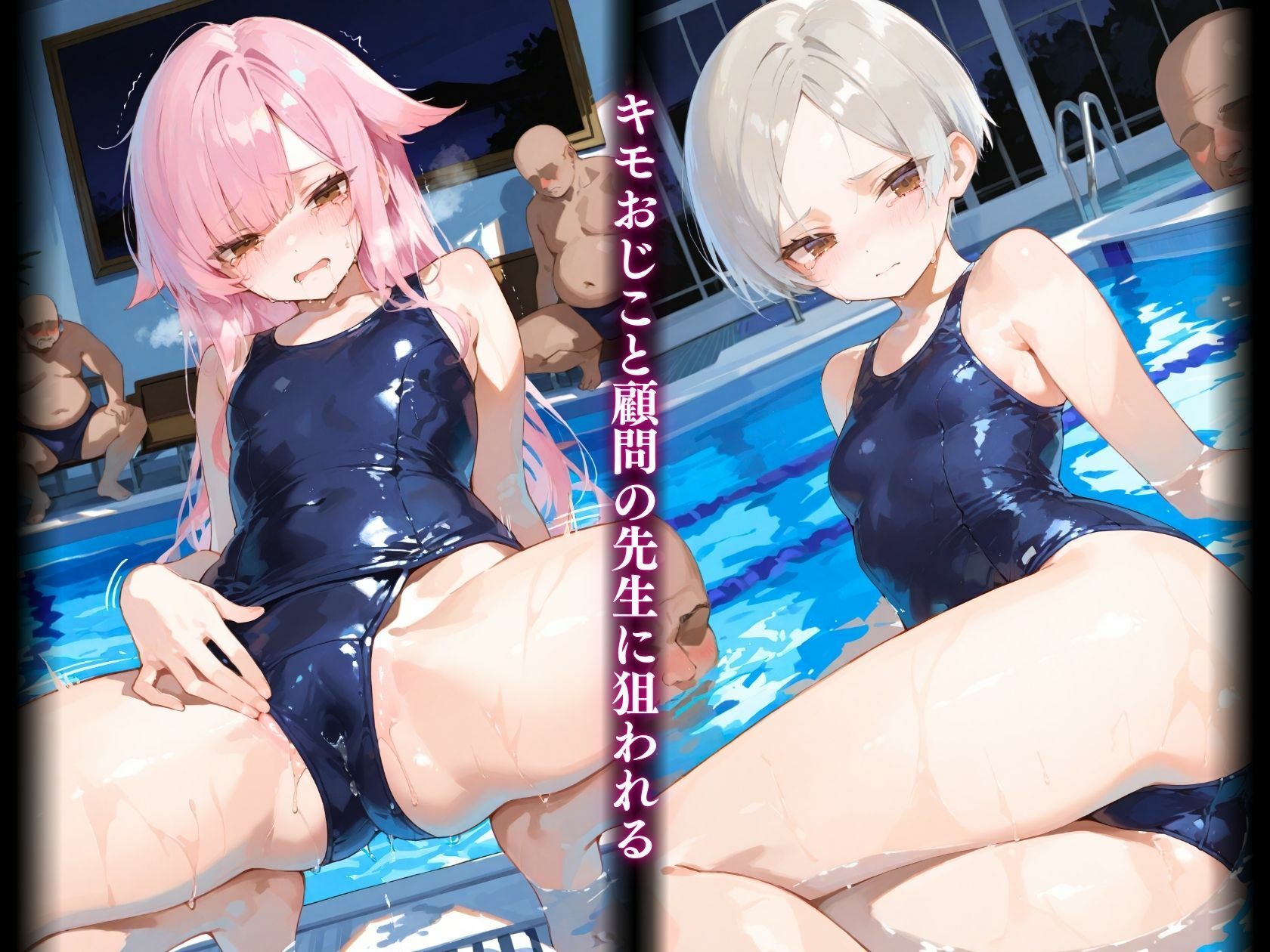 無防備なスク水がキモ顧問の餌食に「キモっ、きも！」3