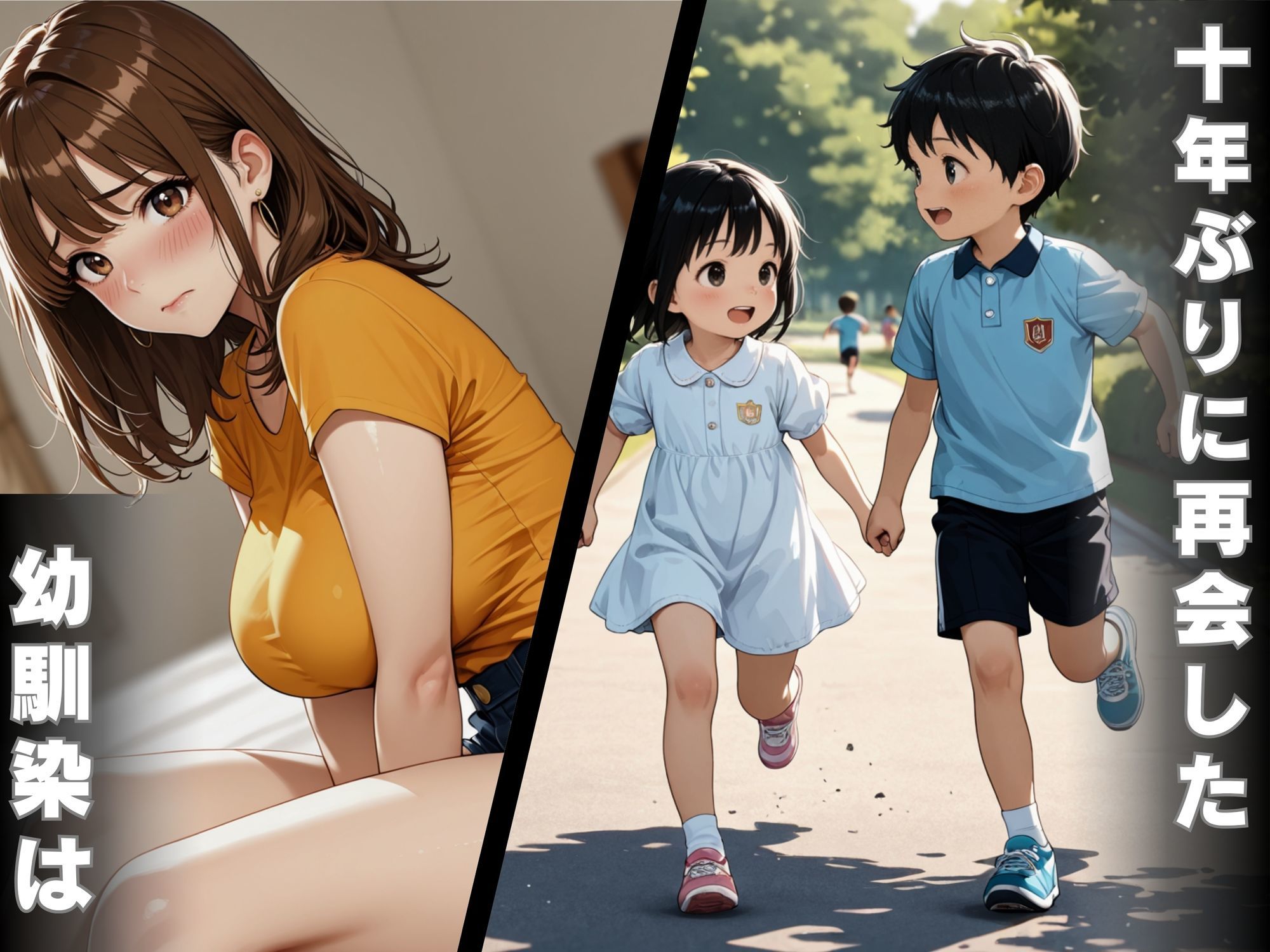 サンプル画像1:地味だと思っていた幼馴染に10年ぶりに再会  金玉空っぽになるまで中出しSEX(あかさ太郎) [d_607416]