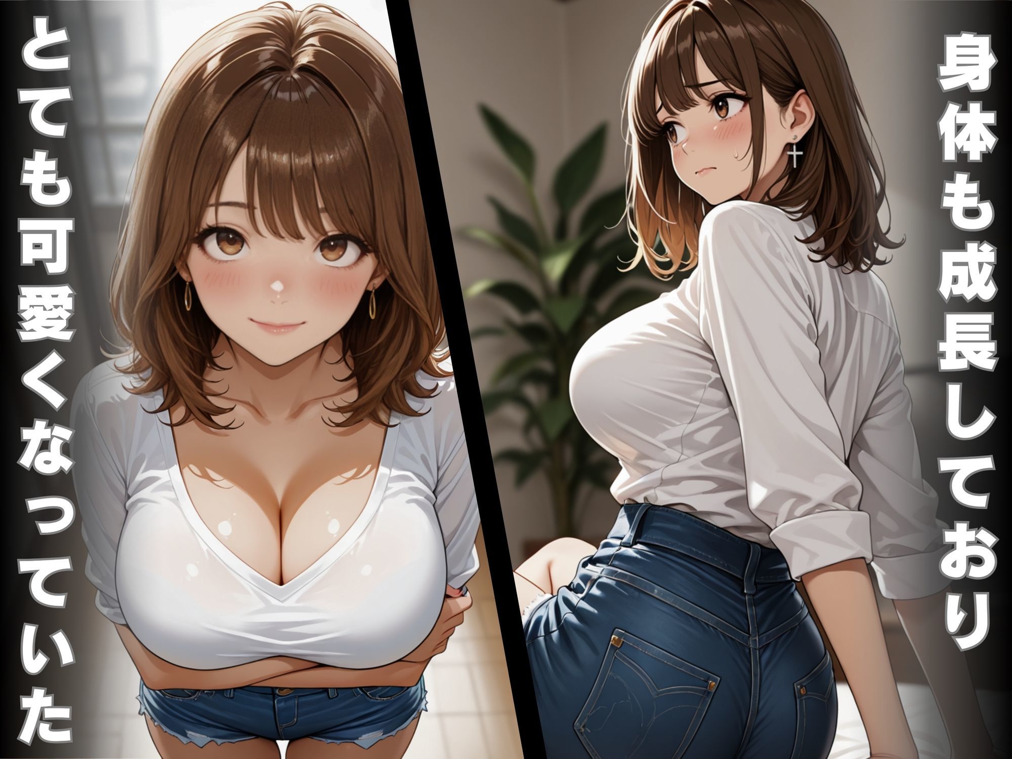 サンプル画像2:地味だと思っていた幼馴染に10年ぶりに再会  金玉空っぽになるまで中出しSEX(あかさ太郎) [d_607416]