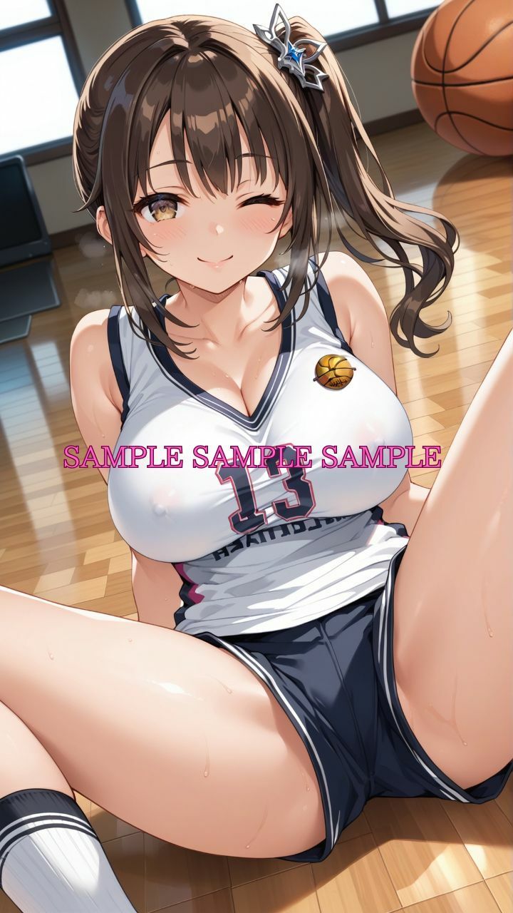 サンプル画像3:男女比1対10000の世界 バスケ女子とセックスし放題でちんぽが乾く暇もないヤリ放題ハーレムライフ！！Vol.2(TailorFetiAI-Pix) [d_607441]