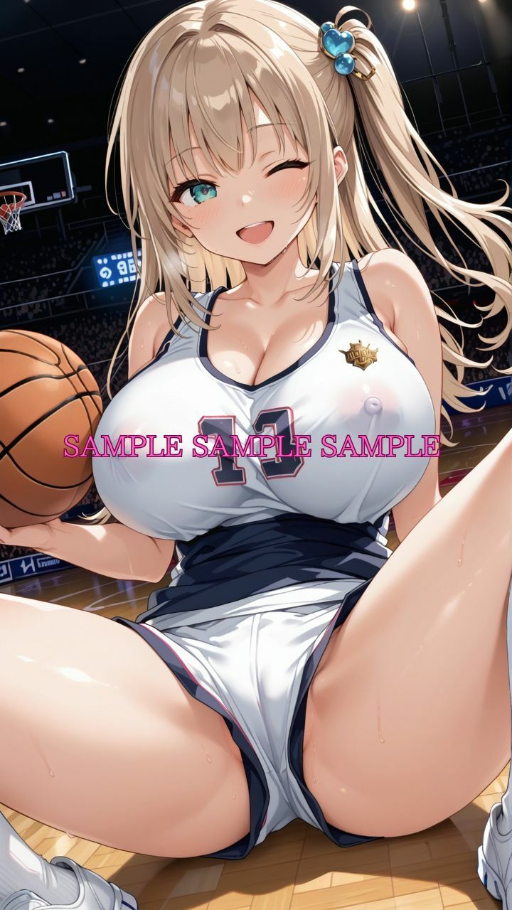 サンプル画像4:男女比1対10000の世界 バスケ女子とセックスし放題でちんぽが乾く暇もないヤリ放題ハーレムライフ！！Vol.2(TailorFetiAI-Pix) [d_607441]