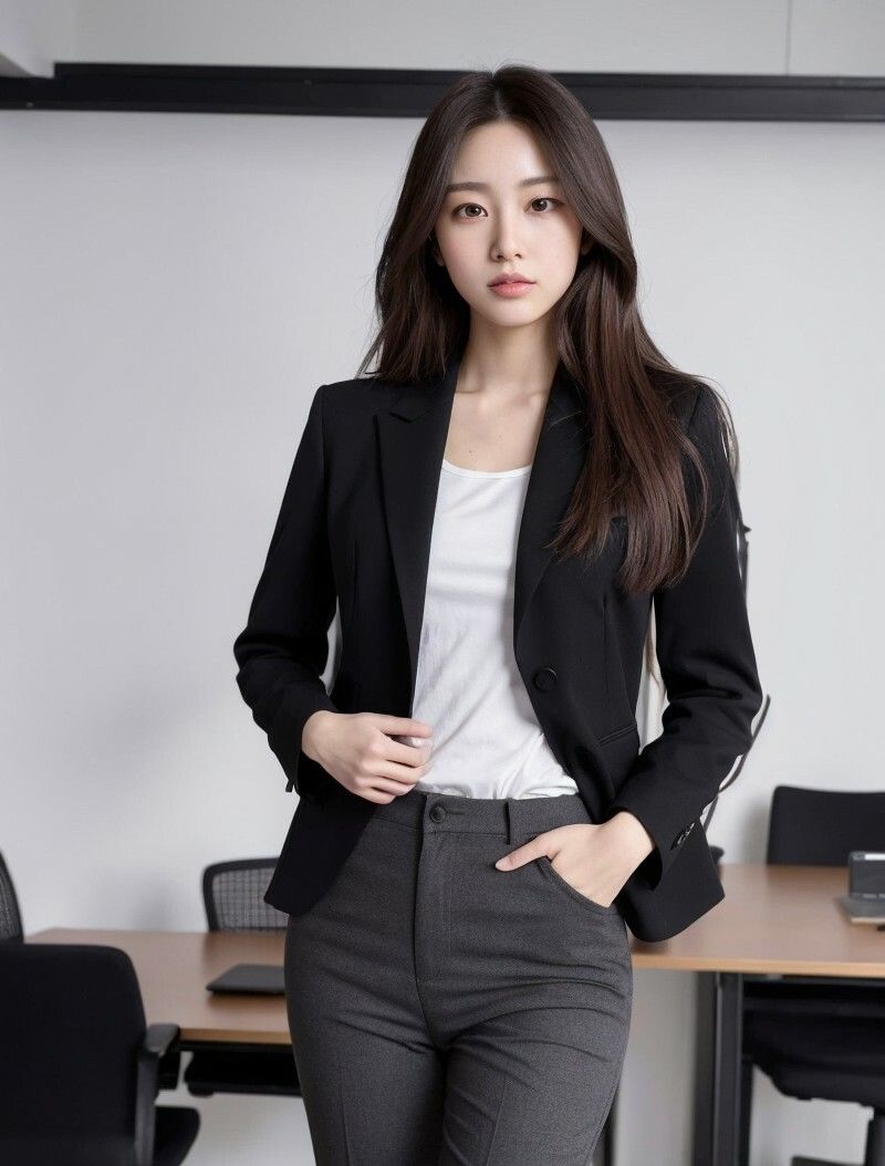 サンプル画像2:【美女名録】vol7.7  秘書の誘惑。冷たくても、惹かれてしまう。 205枚  【AIグラビア写真集】(AI美女制作参謀本部4課) [d_607475]