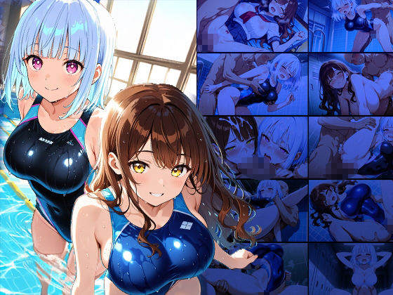 巨乳競泳選手が濡れた肢体で孕ませ受精トレーニング【4K】 画像1
