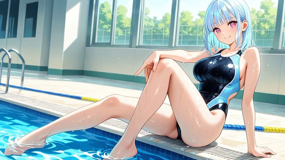 巨乳競泳選手が濡れた肢体で孕ませ受精トレーニング【4K】 画像4