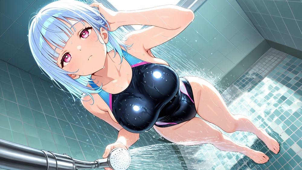 巨乳競泳選手が濡れた肢体で孕ませ受精トレーニング【4K】 画像6