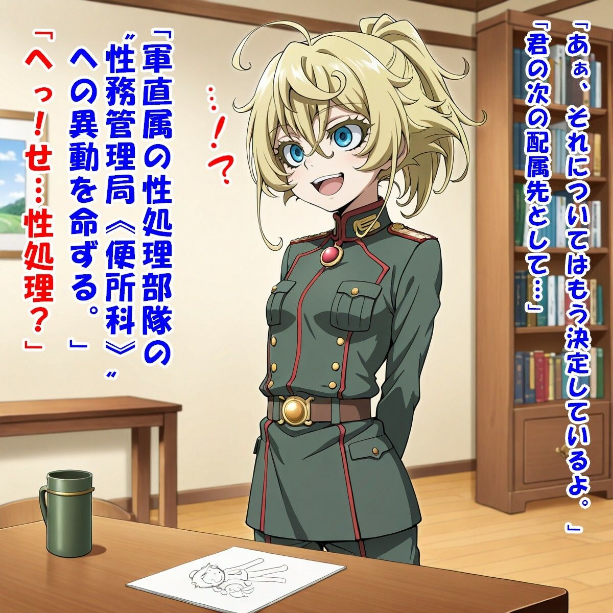 サンプル画像4:少尉殿、異動ヲ命ズ！（ター○ャ・デグ○チャフ/幼○戦記）(kamonohashi-ai) [d_607483]