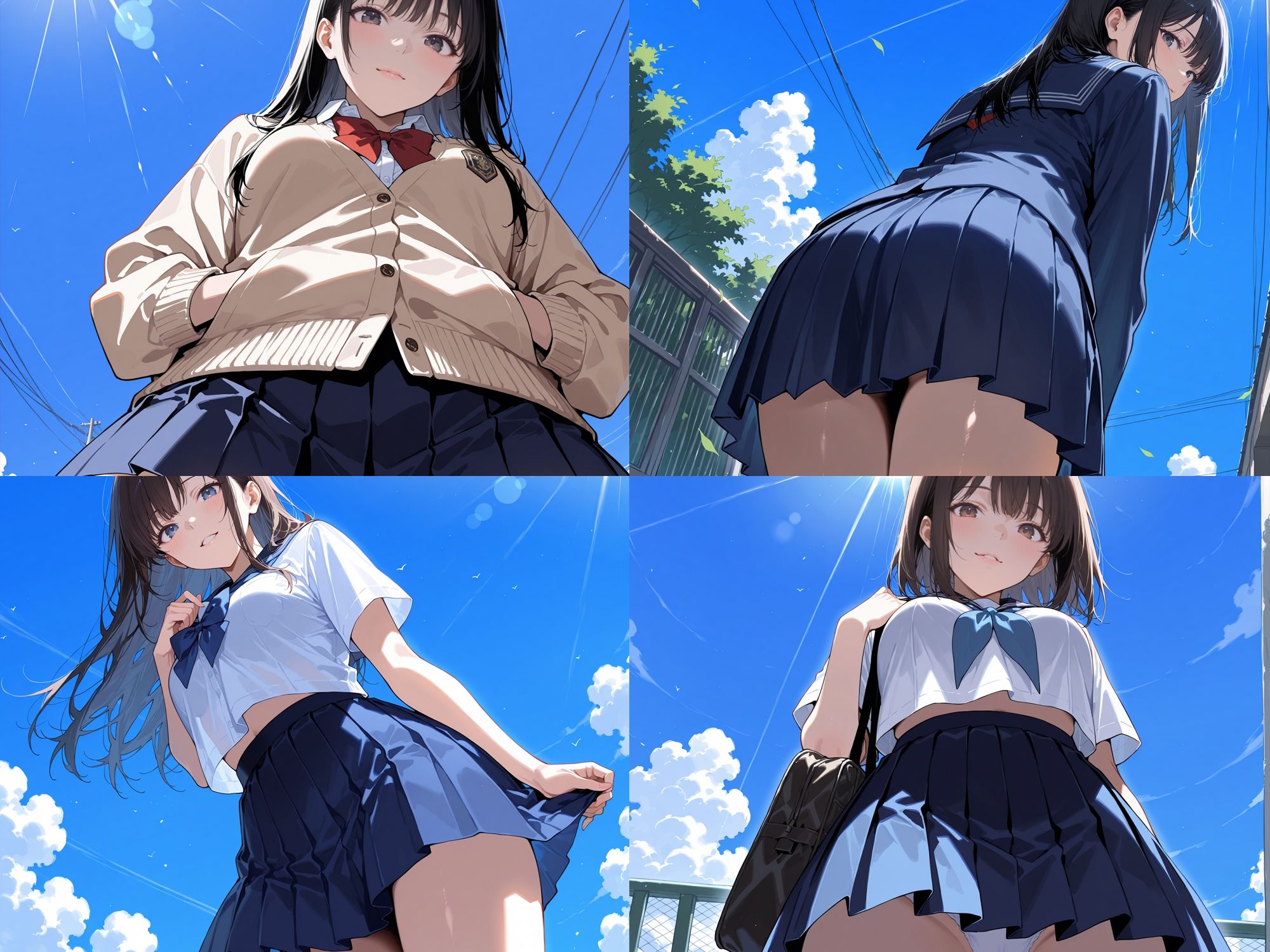 パンチラ 盗撮 近距離パンティー 〜制服女子編〜 画像3