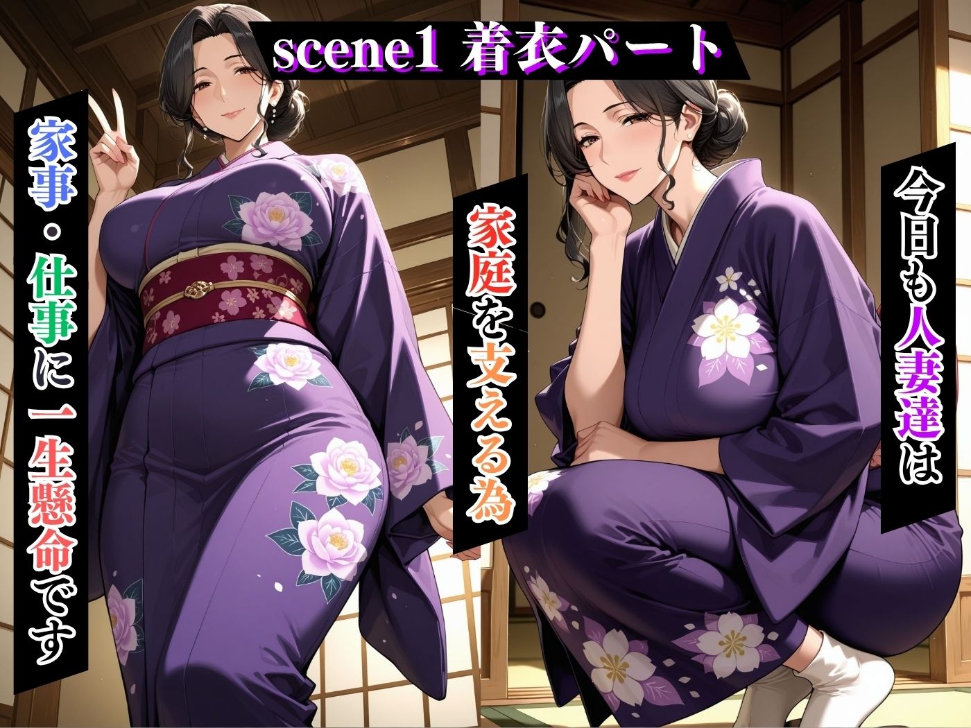 サンプル画像4:肉感人妻種付け〜むちむち女将の色気に耐えれず無理やりご奉仕させる〜(ワーテルLab) [d_607543]