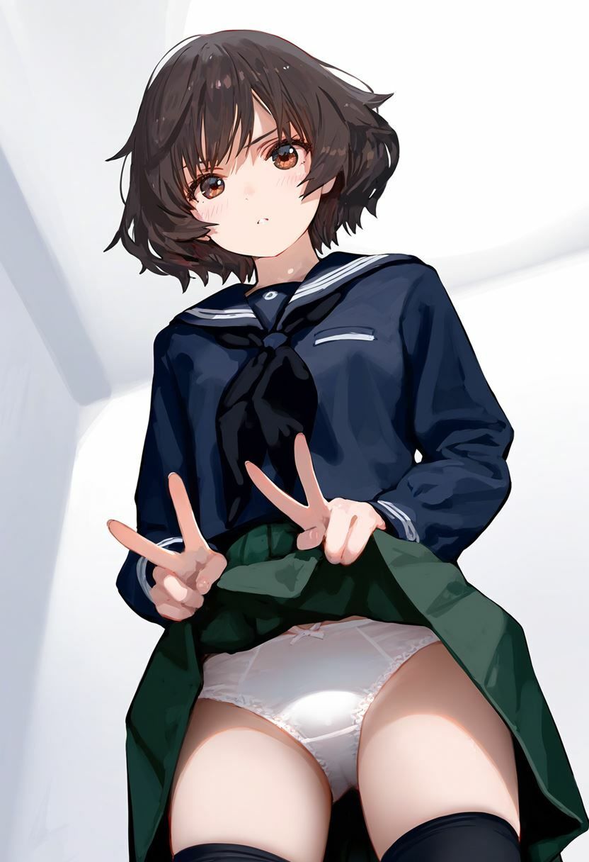 サンプル画像5:秋山優花里 大量ぱんつ(ちゅりのAI研究所 おぱんつ分室) [d_607607]