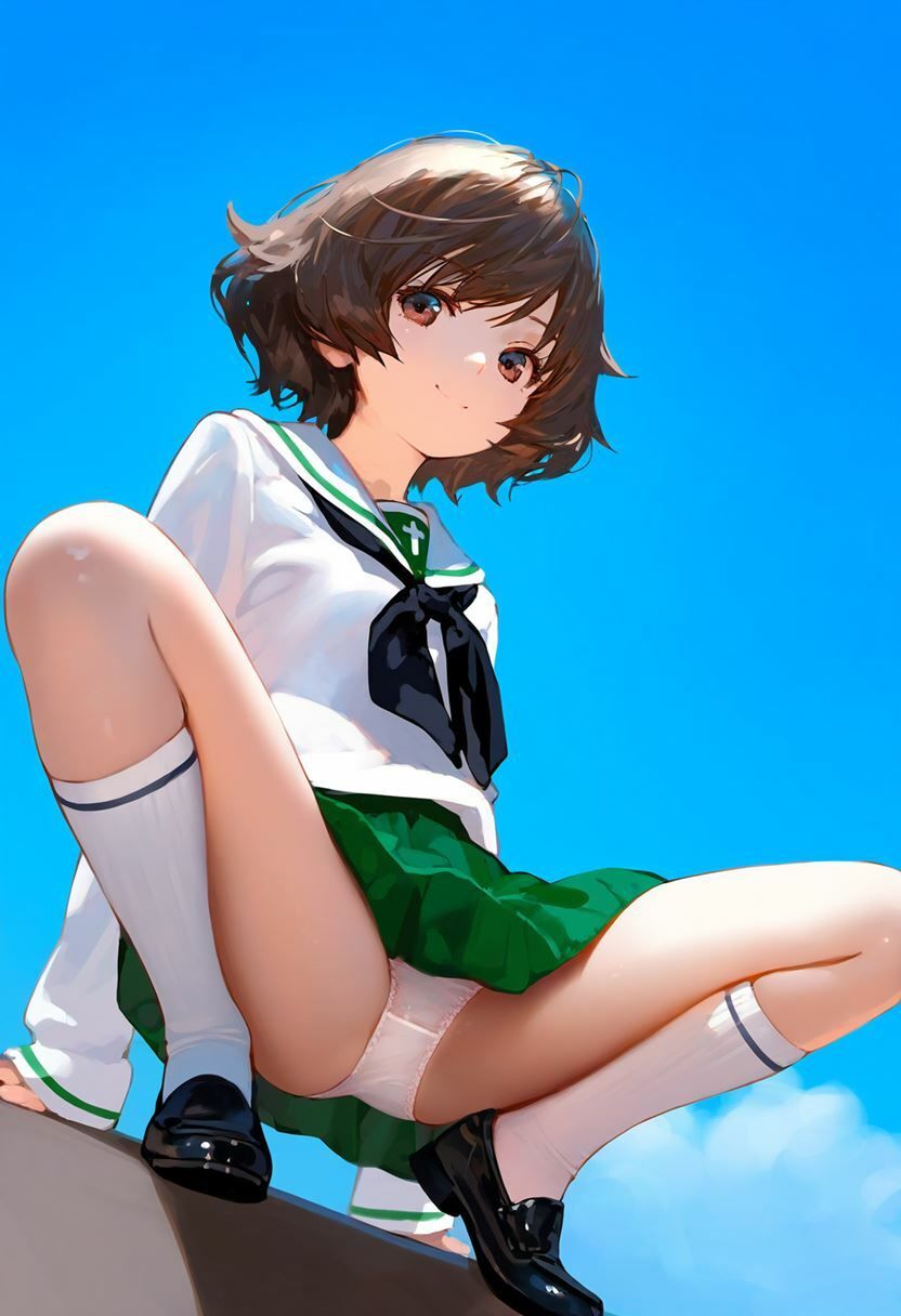 サンプル画像6:秋山優花里 大量ぱんつ(ちゅりのAI研究所 おぱんつ分室) [d_607607]