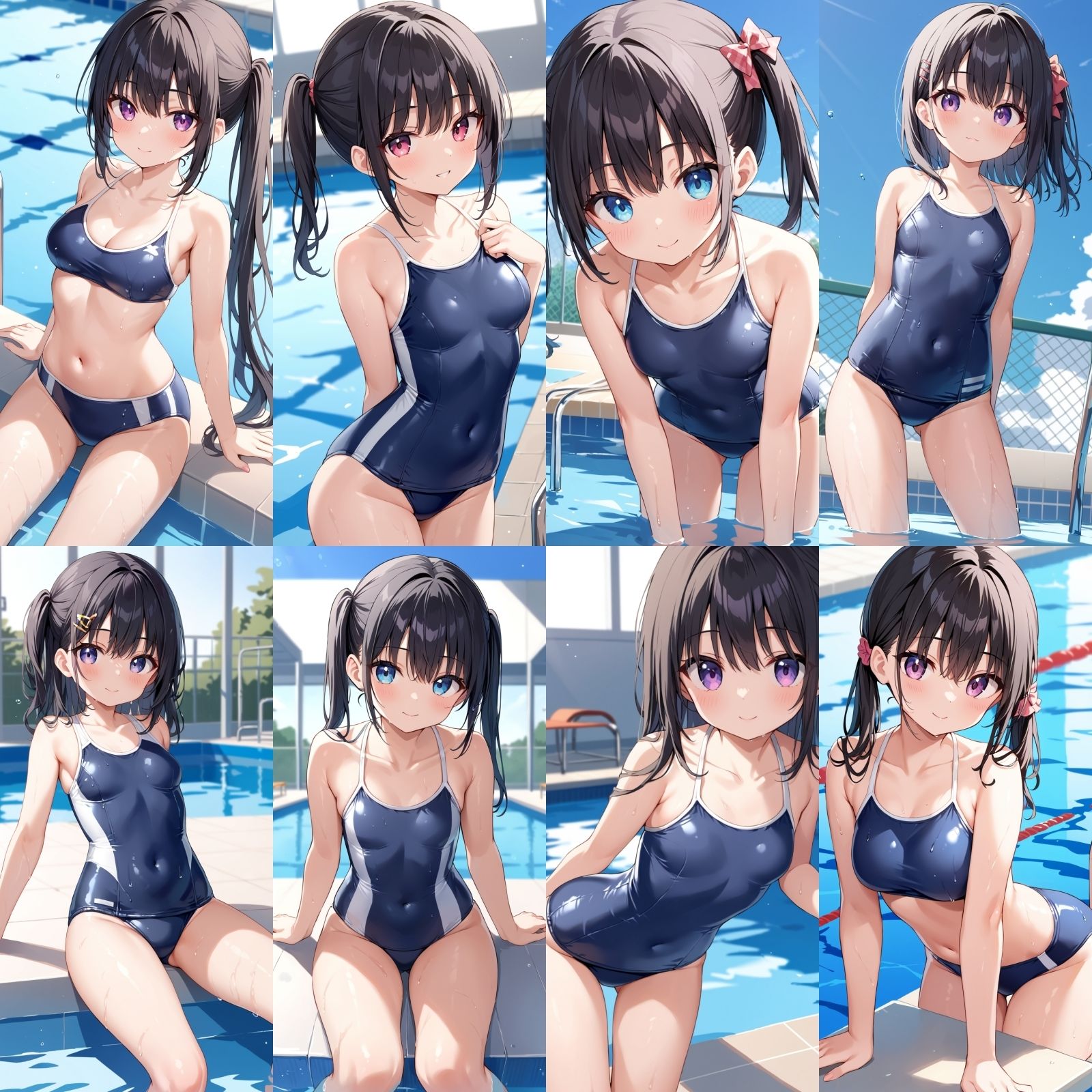 サンプル画像2:同級生のスクール水着【500枚】(女子高生) [d_607639]