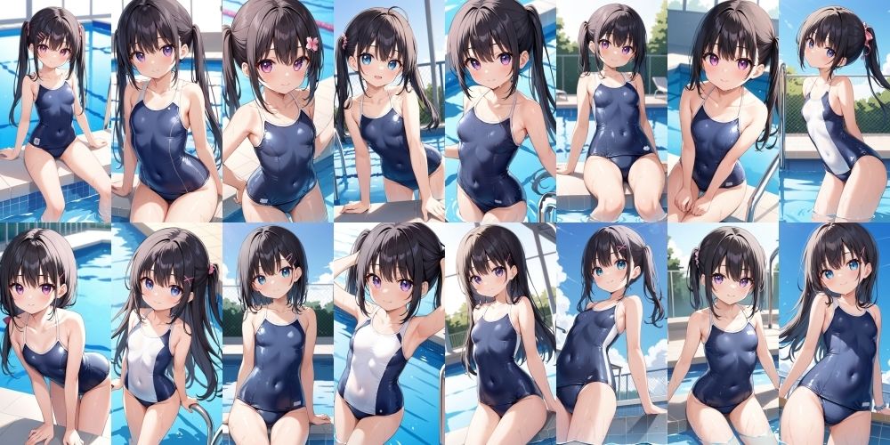 サンプル画像3:同級生のスクール水着【500枚】(女子高生) [d_607639]