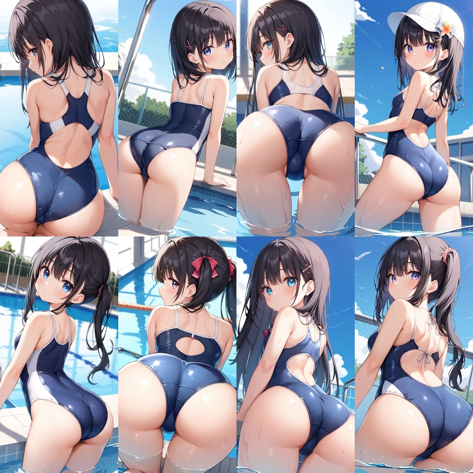 サンプル画像4:同級生のスクール水着【500枚】(女子高生) [d_607639]