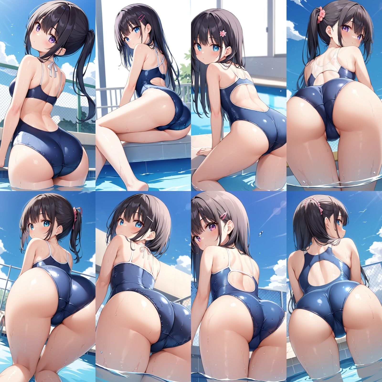 サンプル画像6:同級生のスクール水着【500枚】(女子高生) [d_607639]