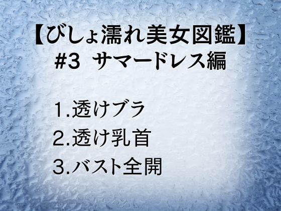 びしょ濡れ美女図鑑 #3 サマードレス編 画像1