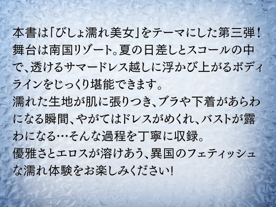 サンプル画像2:びしょ濡れ美女図鑑 ＃3 サマードレス編(ももいろクレヨン) [d_607830]