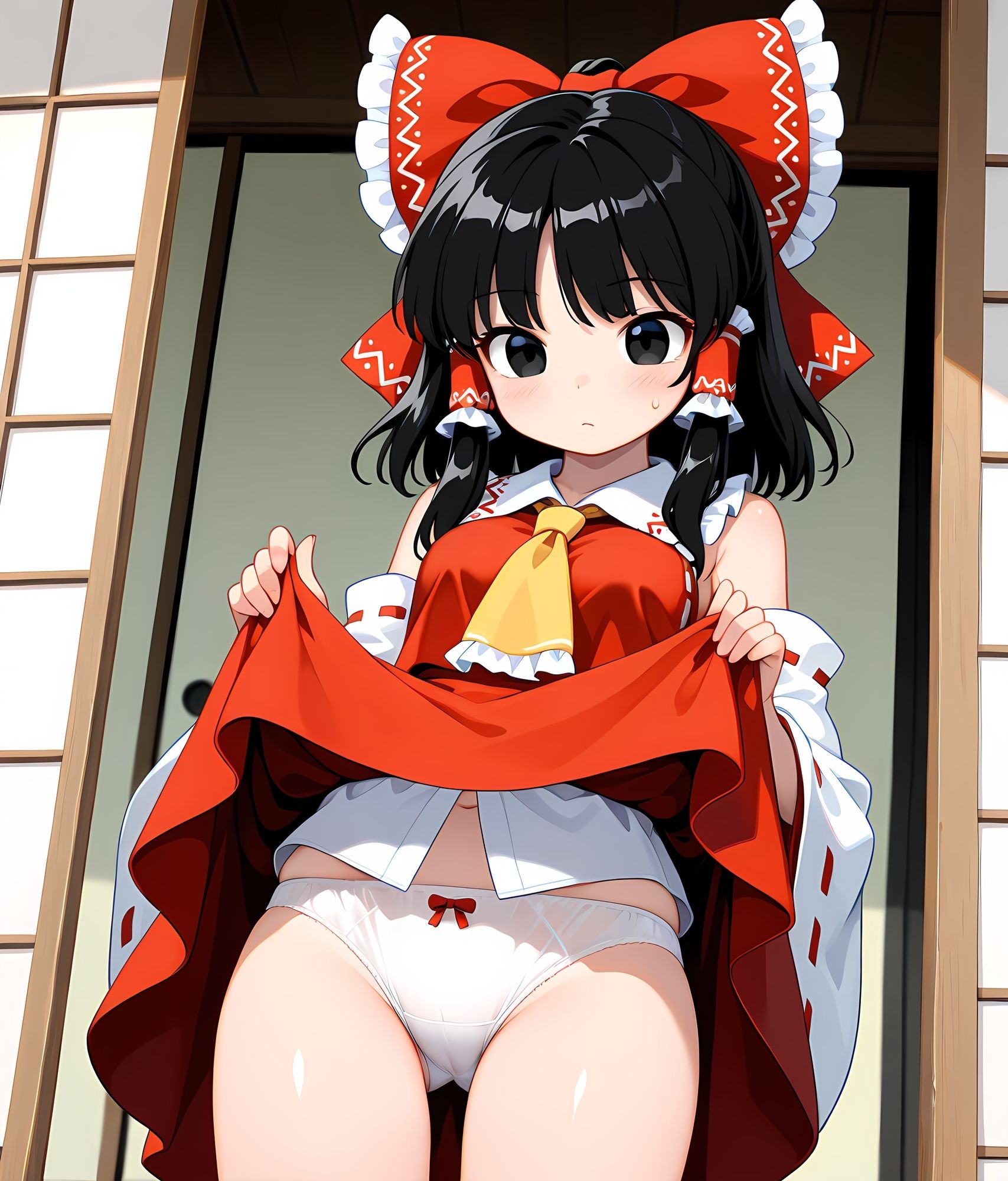 サンプル画像4:れいむっぽいえっちCG集(BananAIのえっちCG集) [d_607873]