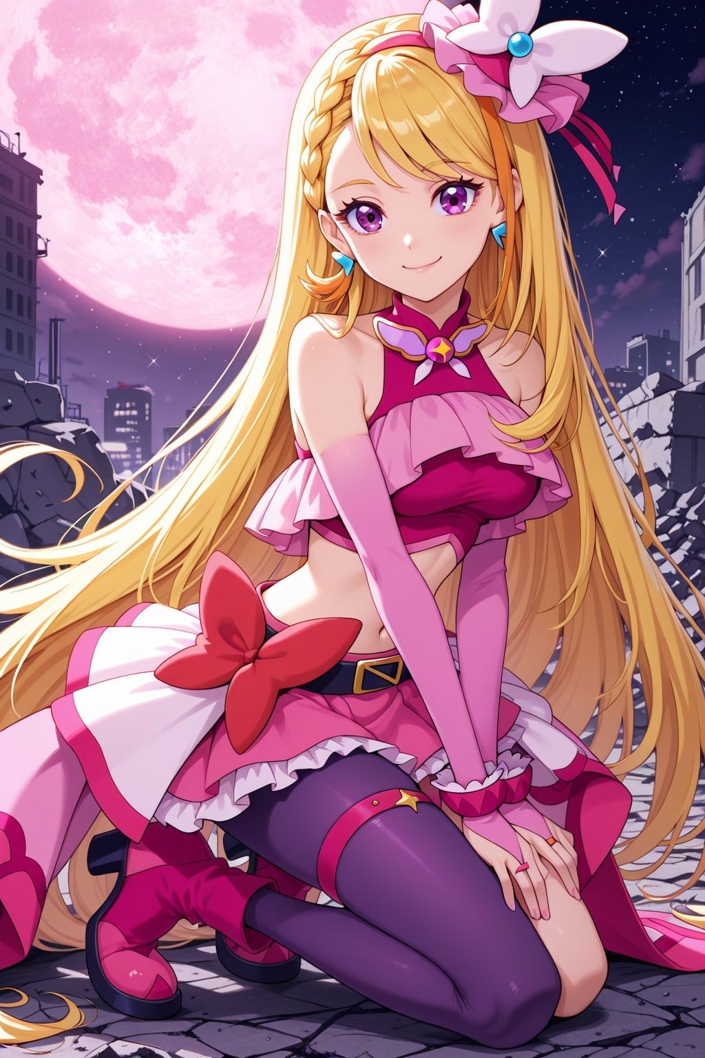 サンプル画像1:変身ヒロイン×辱 ひろがるスカイ！プ●キュア  キュ●バタフライ敗北初セックス(ライトフィニッシュ) [d_607897]