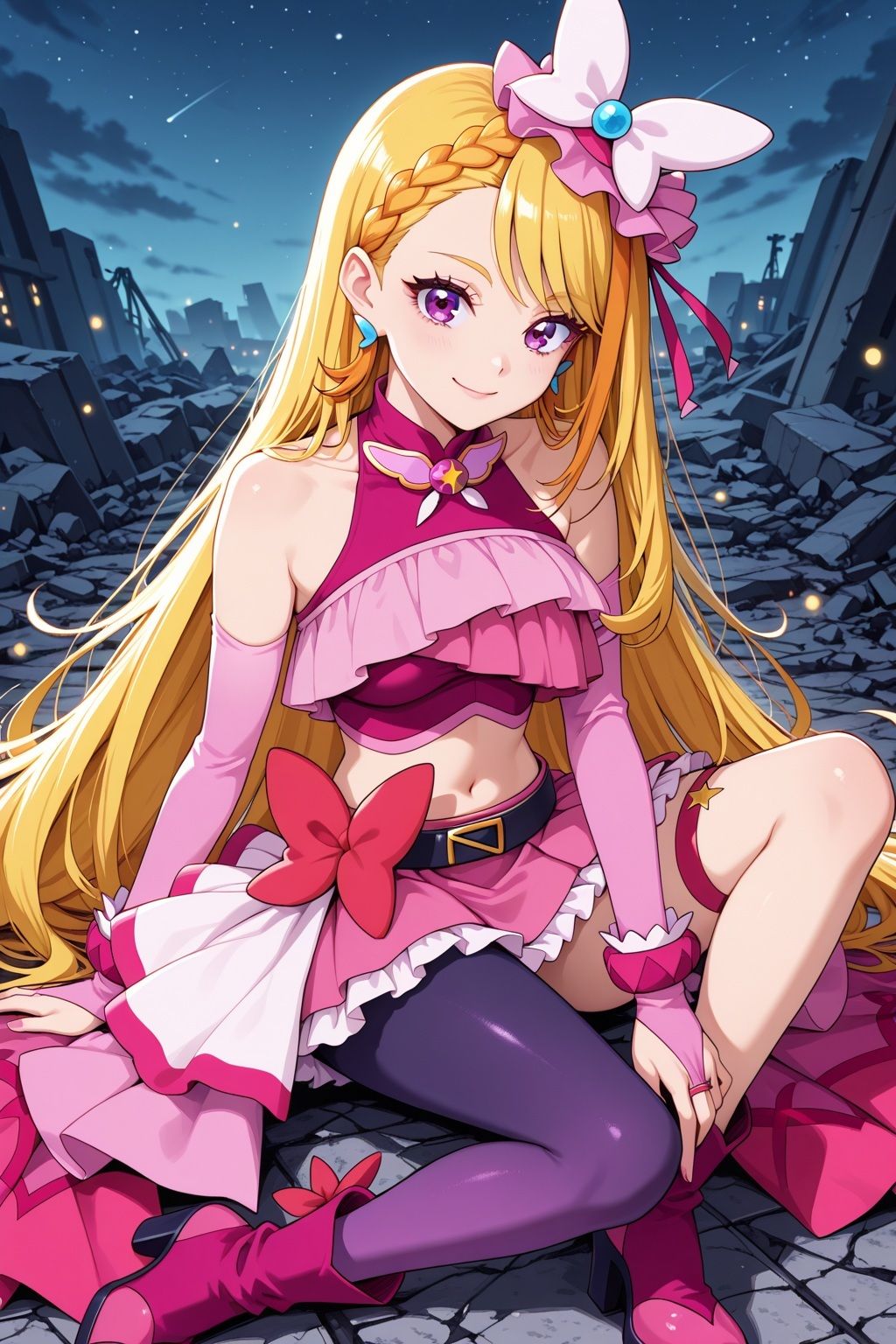 サンプル画像2:変身ヒロイン×辱 ひろがるスカイ！プ●キュア  キュ●バタフライ敗北初セックス(ライトフィニッシュ) [d_607897]