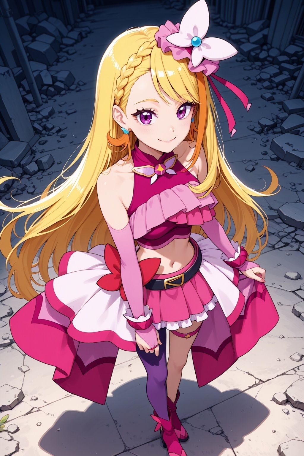 サンプル画像4:変身ヒロイン×辱 ひろがるスカイ！プ●キュア  キュ●バタフライ敗北初セックス(ライトフィニッシュ) [d_607897]