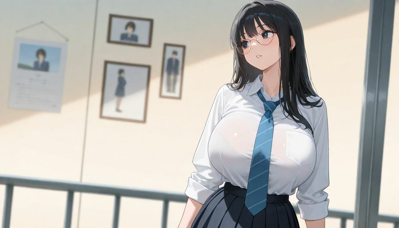 知的で爆乳なあの子を、居残り性活指導してみた 画像1