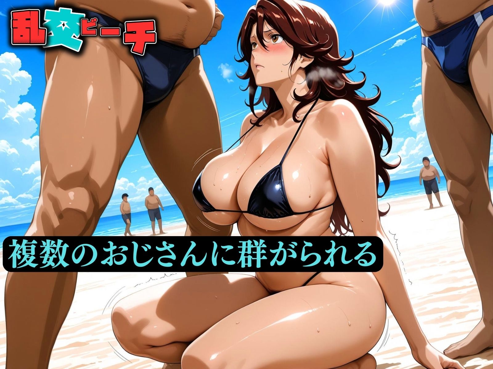 サンプル画像3:乱交ビーチ  スメ〇ギ編(ばんばん) [d_608083]